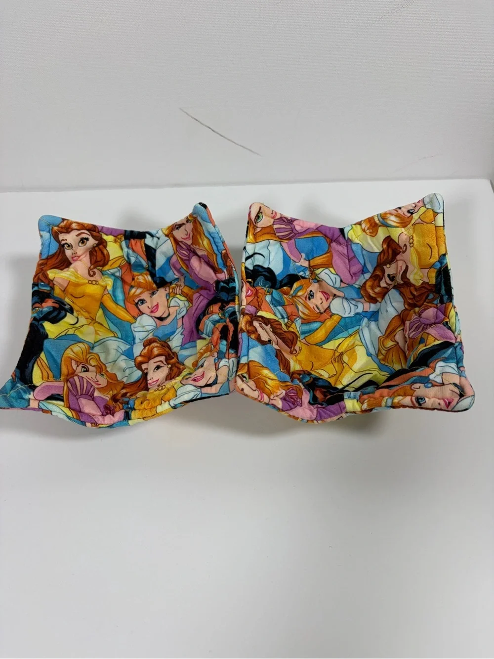 Unbranded Multicolor Princess Print Fabric Bowl Cozy - Pack of 2